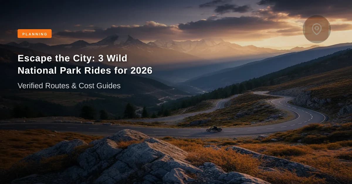 3 Biker National Park Trips for 2026: Verified Routes & Costs | MileMarked