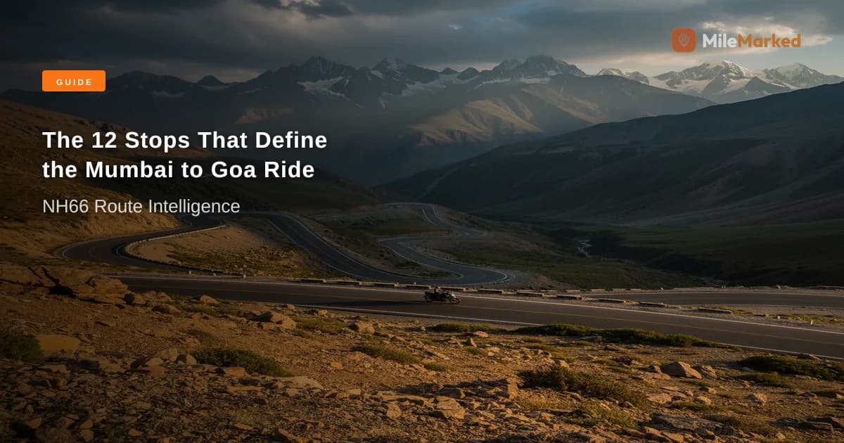 Mumbai to Goa by Bike (2026): The Ultimate Route & Stops Guide | MileMarked