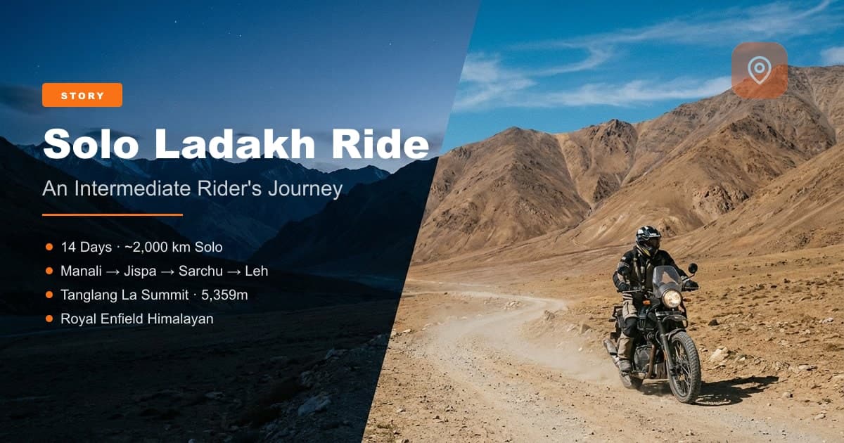 My First Solo Ladakh Bike Trip — An Intermediate Rider's Guide | MileMarked