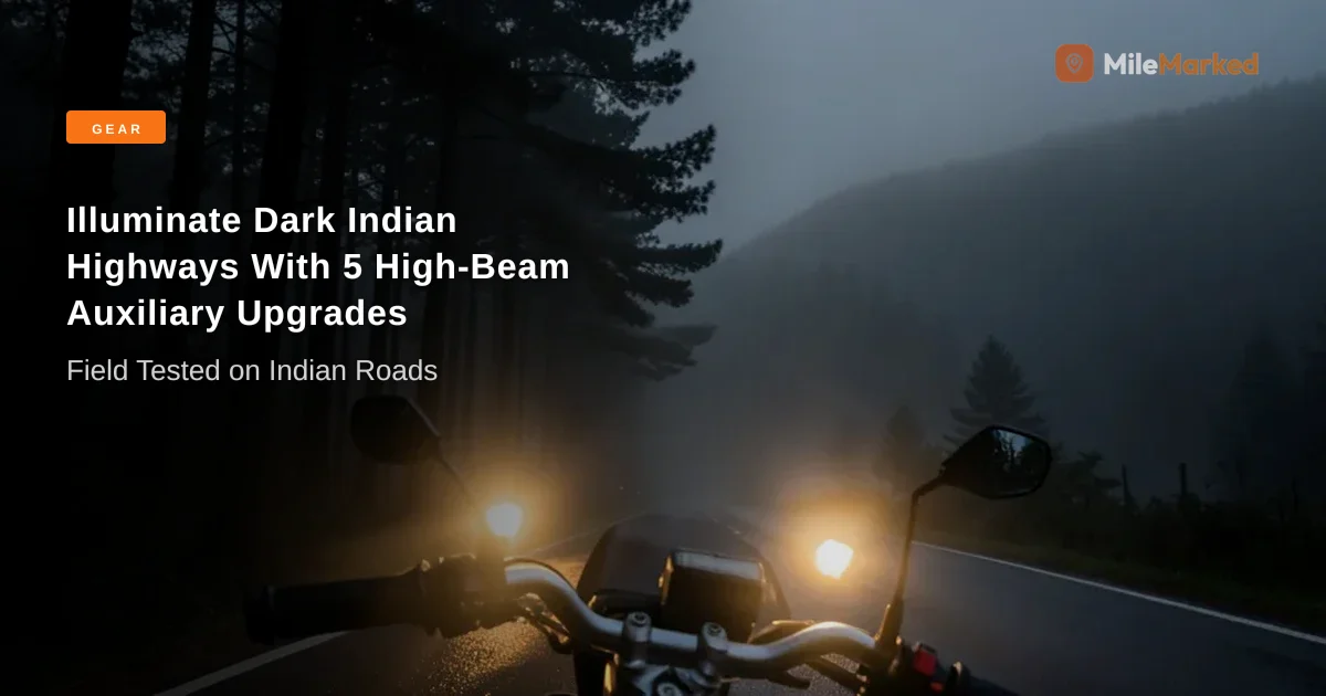 Auxiliary Lights for Motorcycles in India (2026 Guide) | MileMarked